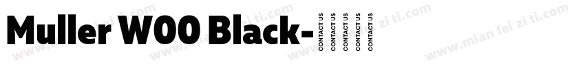 Muller W00 Black字体转换